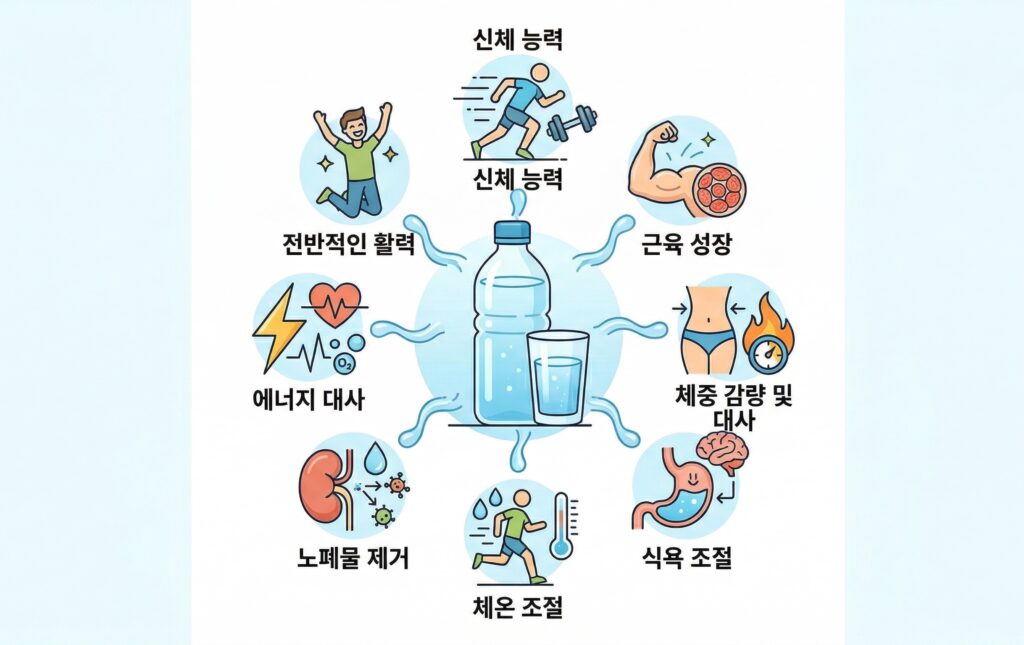수분 섭취가 운동 수행 능력과 다이어트에 미치는 영향