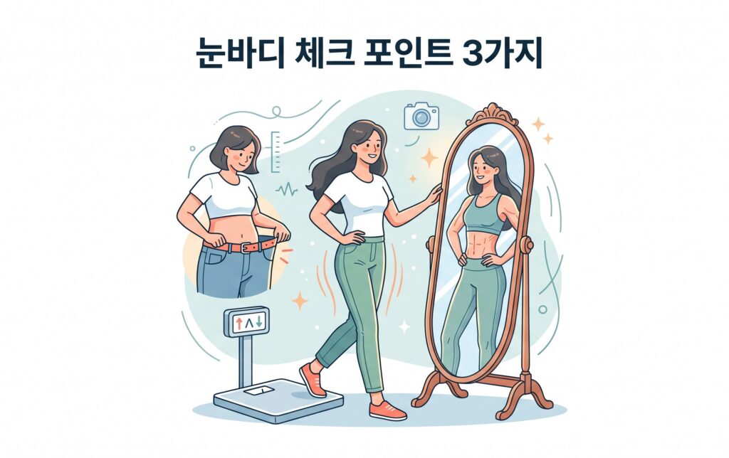 체중계 숫자에 속지 마! 체지방 줄고 근육 느는 '눈바디' 체크 포인트 3가지