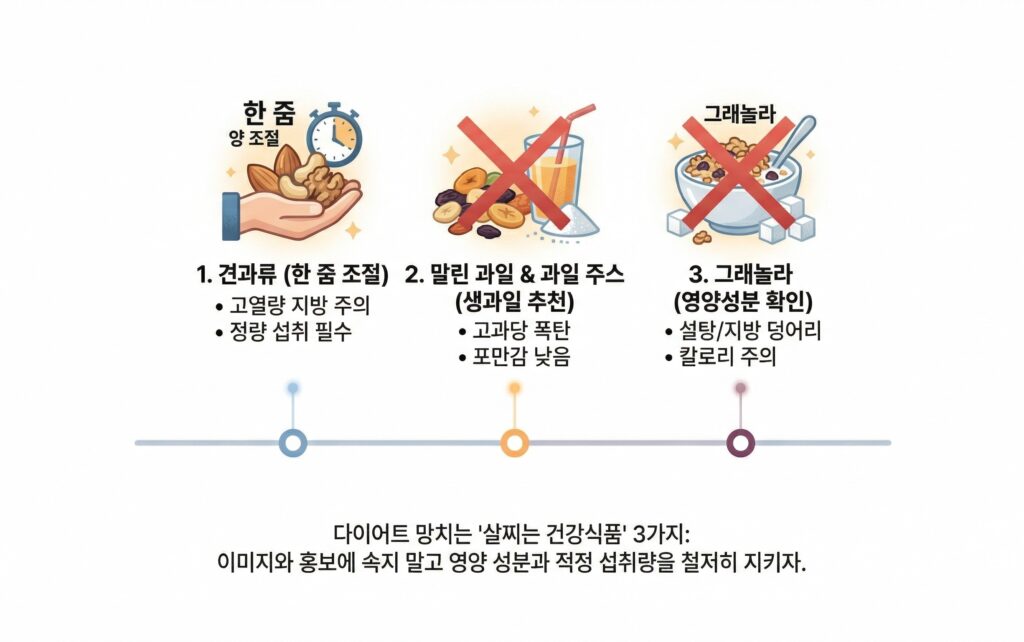 다이어트 망치는 의외의 '살찌는 건강식품' 3가지