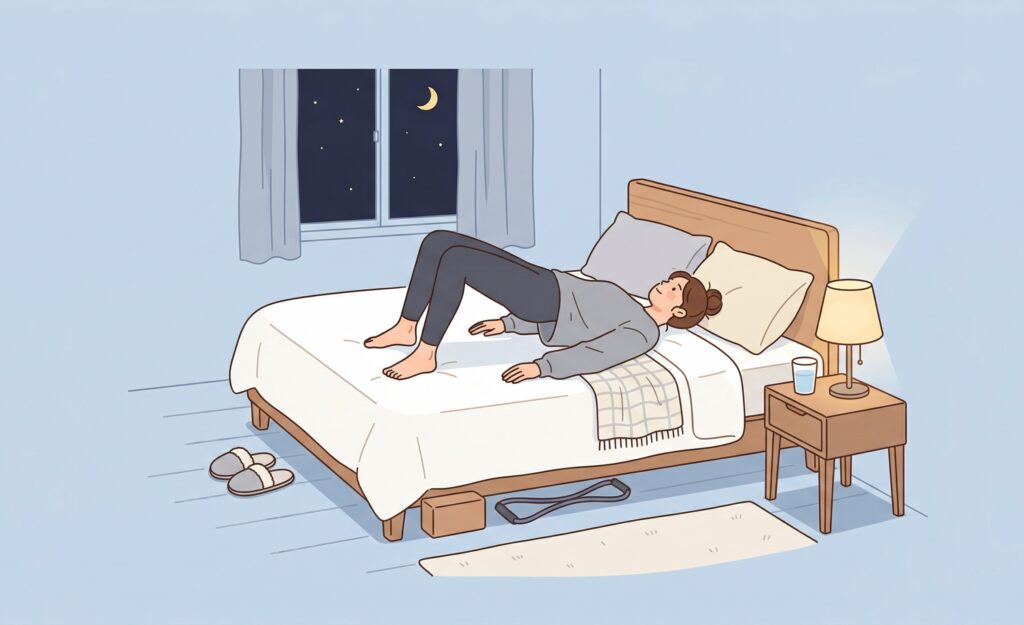 귀차니즘을 위한 '침대 홈트': 자기 전 칼로리 태우기