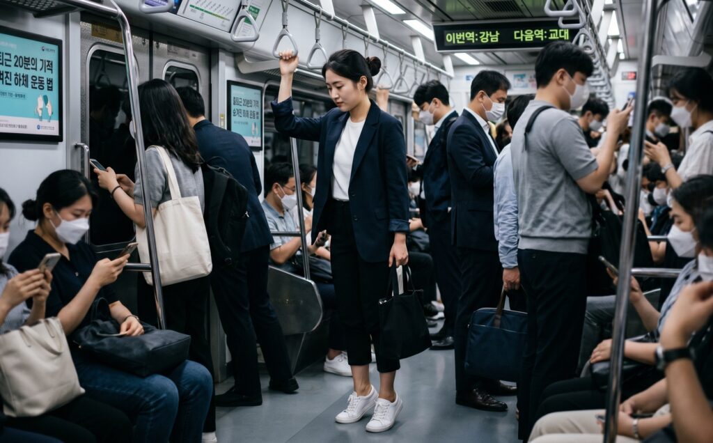 "출퇴근 지하철이 헬스장?" 서서 가는 20분 동안 몰래 하는 하체 강화법